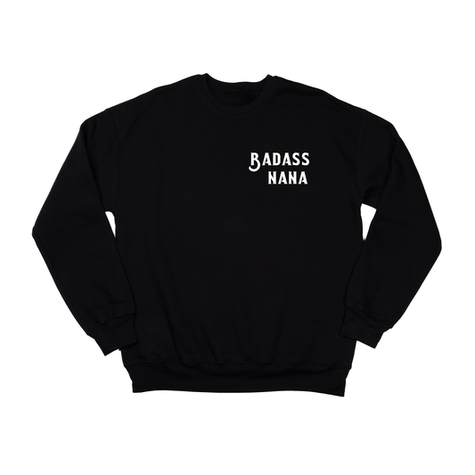 Badass Nana (White) - Sweatshirt (Black)