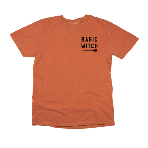 Basic Witch (Black) - Tee (Vintage Rust, Short Sleeve)