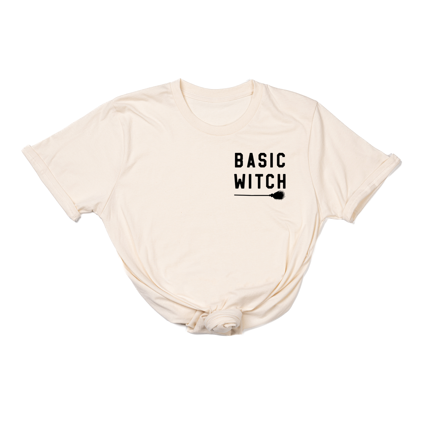 Basic Witch (Black) - Tee (Natural)
