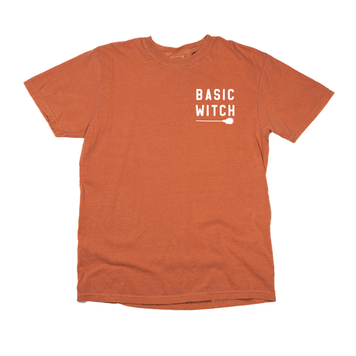 Basic Witch (White) - Tee (Vintage Rust, Short Sleeve)