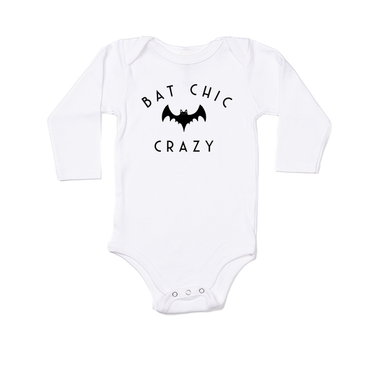 Bat Chic Crazy - Bodysuit (White, Long Sleeve)