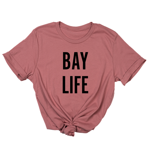 Bay Life (Black) - Tee (Mauve)