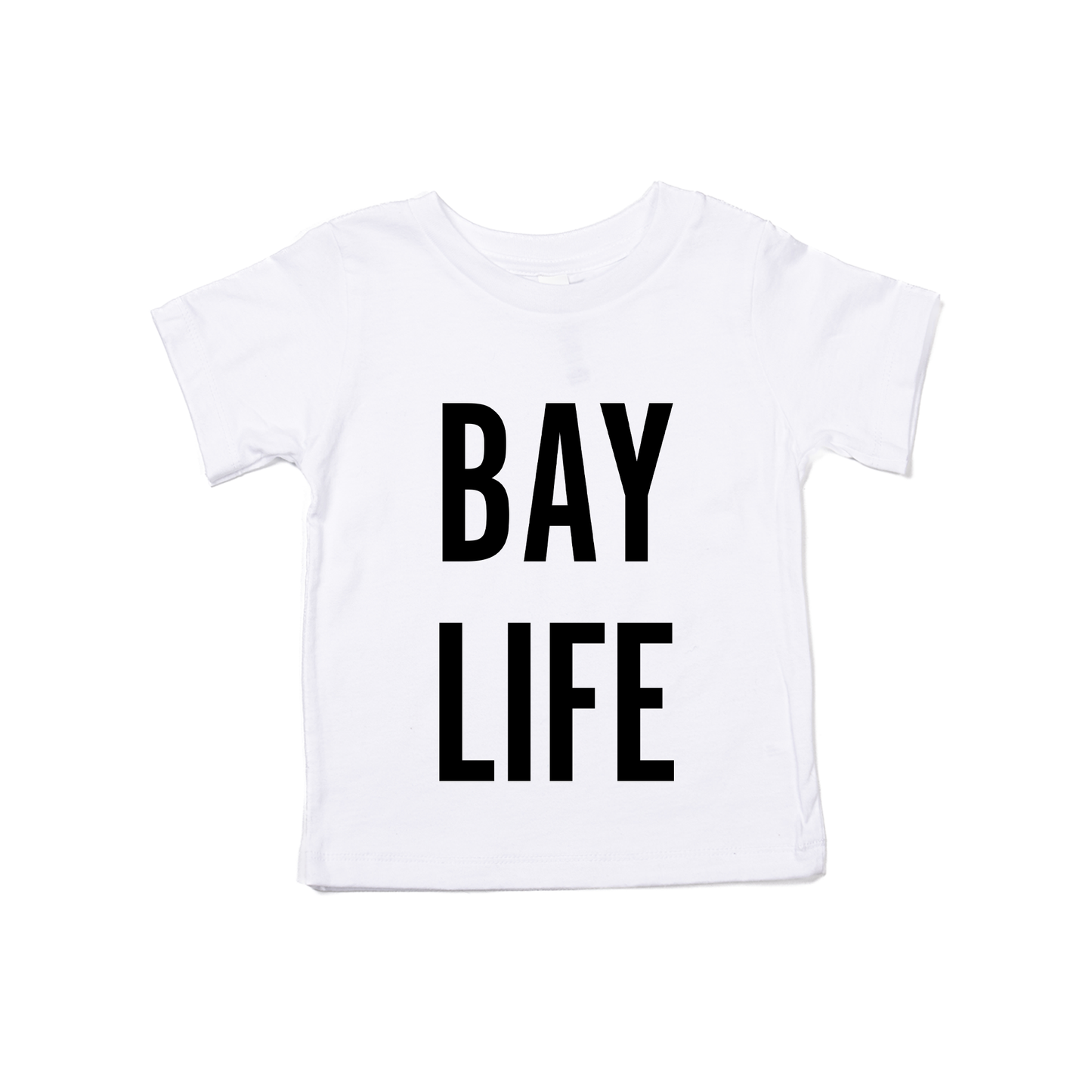 Bay Life (Black) - Kids Tee (White)