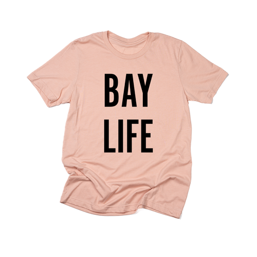 Bay Life (Black) - Tee (Peach)