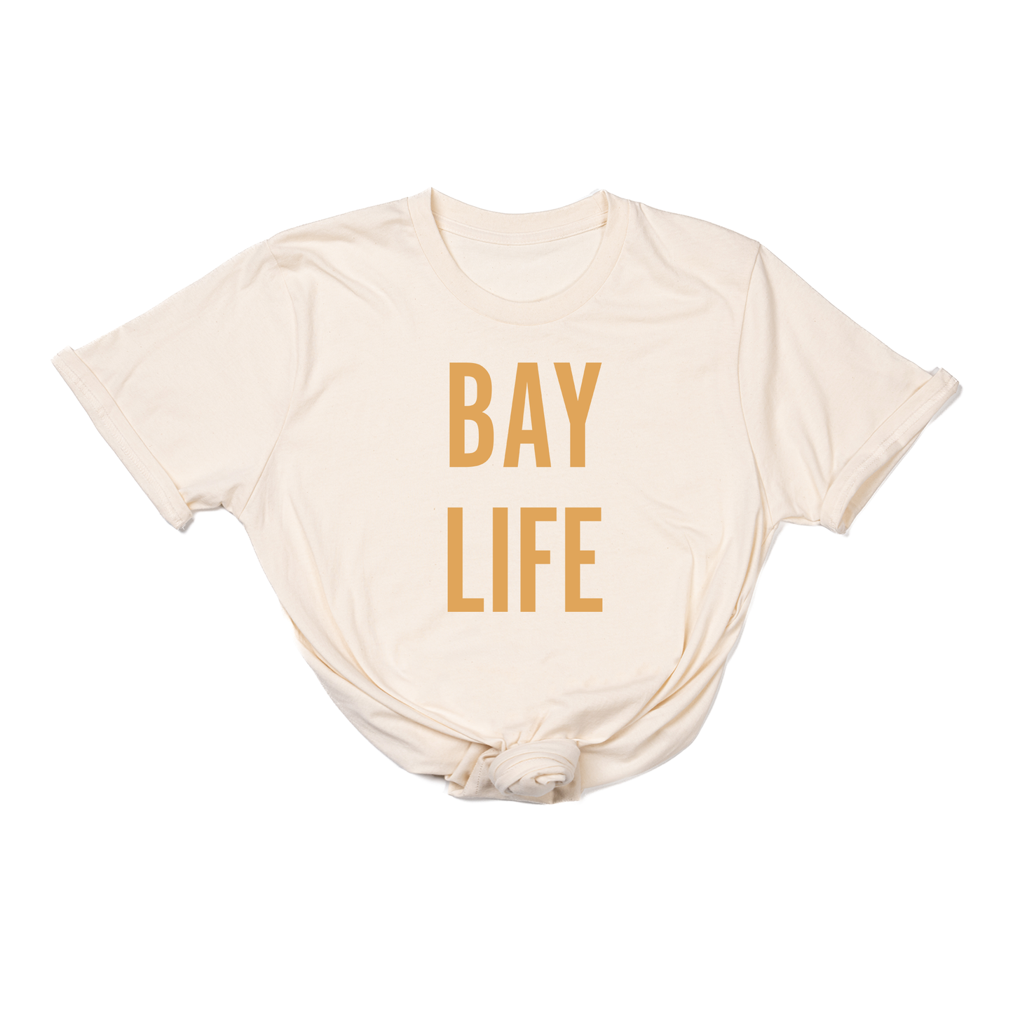 Bay Life (Mustard) - Tee (Natural)