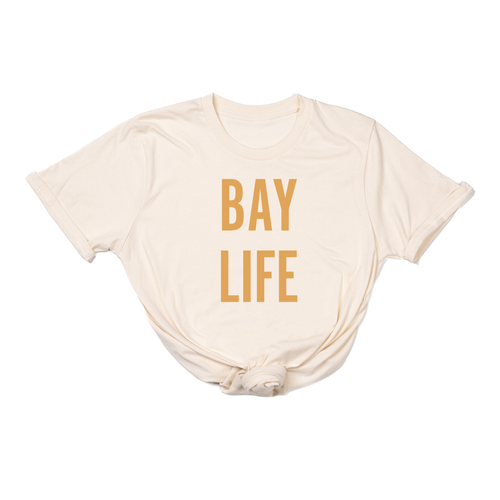 Bay Life (Mustard) - Tee (Natural)