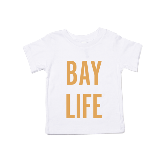 Bay Life (Mustard) - Kids Tee (White)