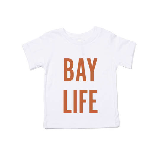 Bay Life (Rust) - Kids Tee (White)