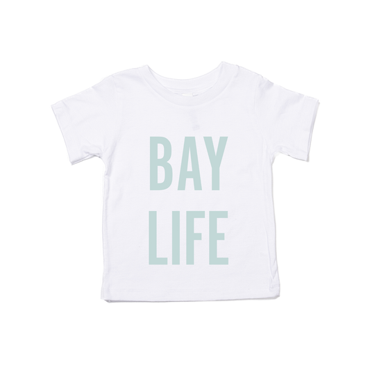 Bay Life (Sky) - Kids Tee (White)