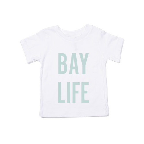 Bay Life (Sky) - Kids Tee (White)