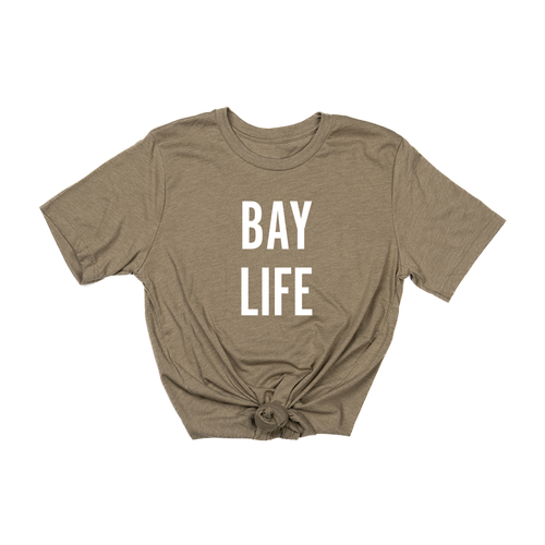 Bay Life (White) - Tee (Olive)