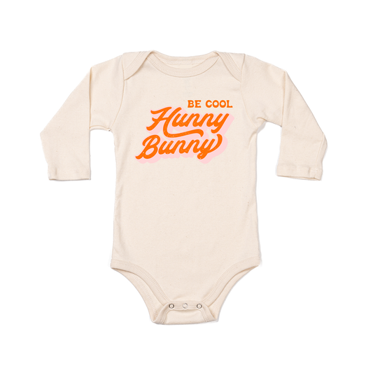 Be Cool Hunny Bunny - Bodysuit (Natural, Long Sleeve)