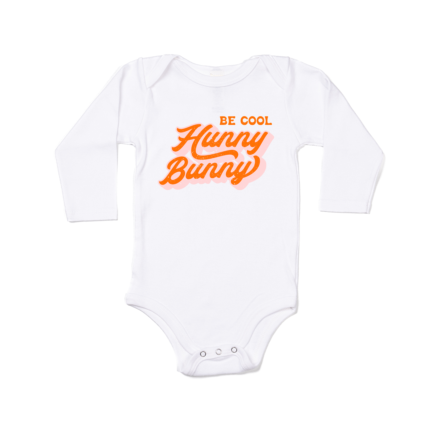 Be Cool Hunny Bunny - Bodysuit (White, Long Sleeve)