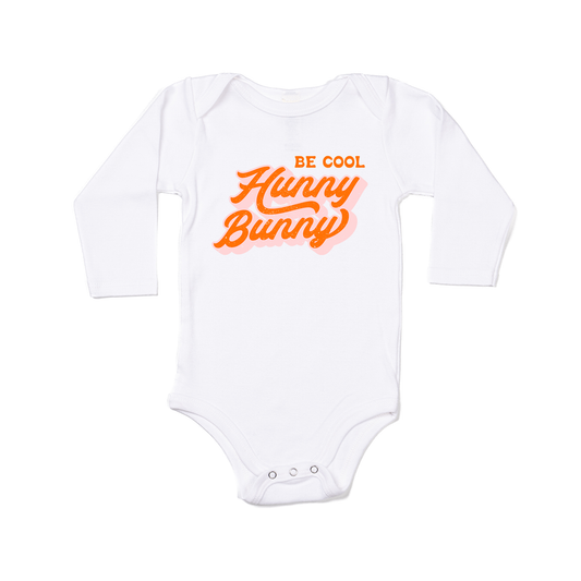 Be Cool Hunny Bunny - Bodysuit (White, Long Sleeve)