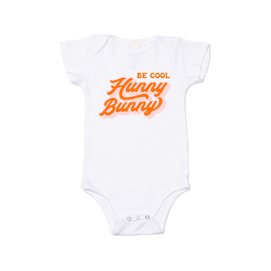 Be Cool Hunny Bunny - Bodysuit (White, Short Sleeve)