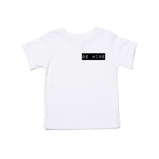 Be Mine Old School Label (Pocket) - Kids Tee (White)