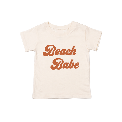 Beach Babe (Retro, Rust) - Kids Tee (Natural)