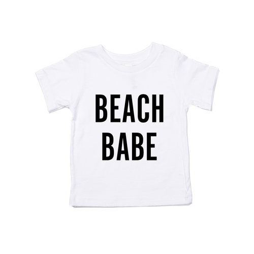 BEACH BABE (Black) - Kids Tee (White)