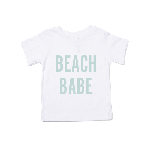 BEACH BABE (Sky) - Kids Tee (White)