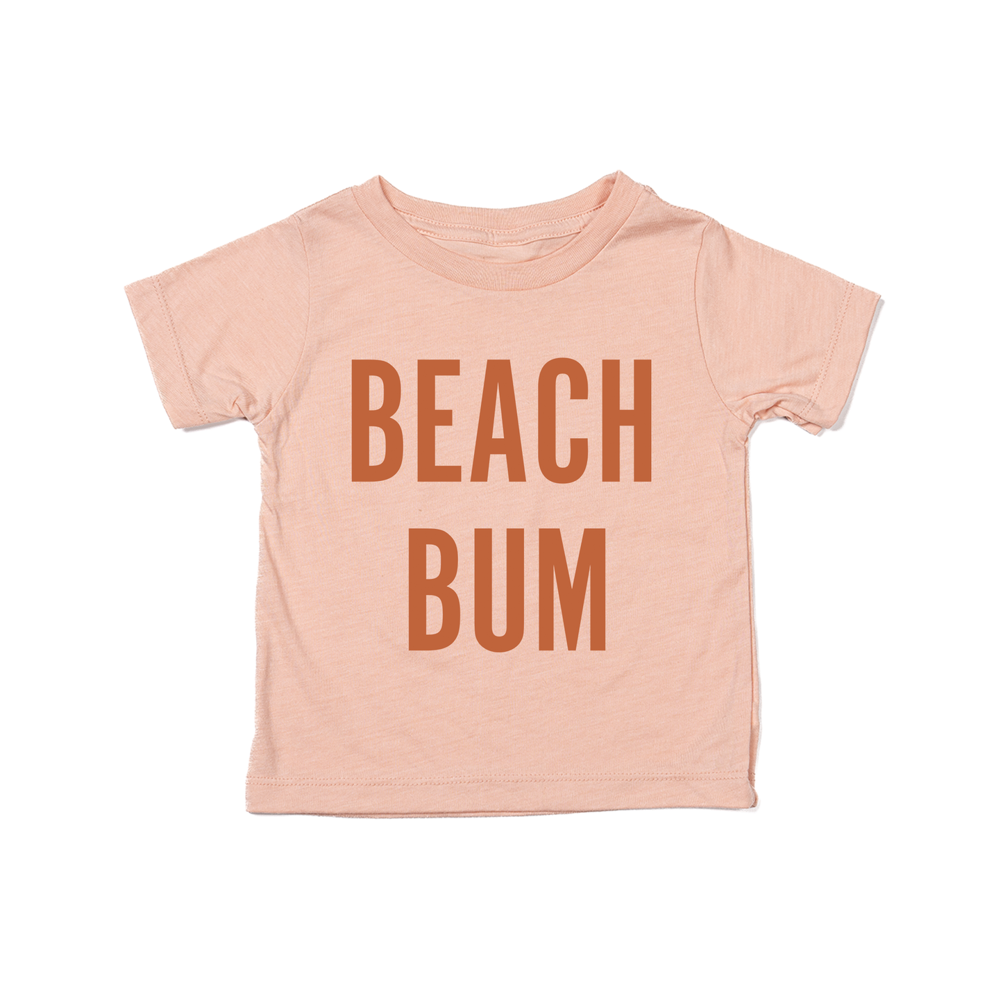 BEACH BUM (Rust) - Kids Tee (Peach)