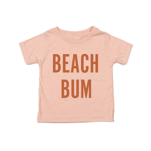 BEACH BUM (Rust) - Kids Tee (Peach)