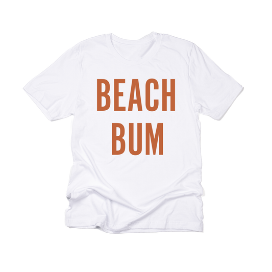 BEACH BUM (Rust) - Tee (White)