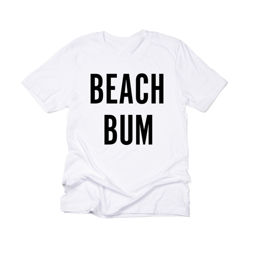 BEACH BUM (Black) - Tee (White)