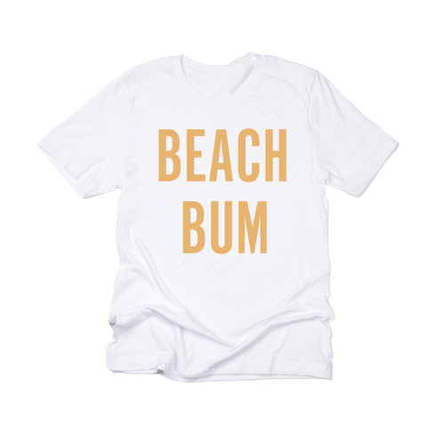 BEACH BUM (Mustard) - Tee (White)