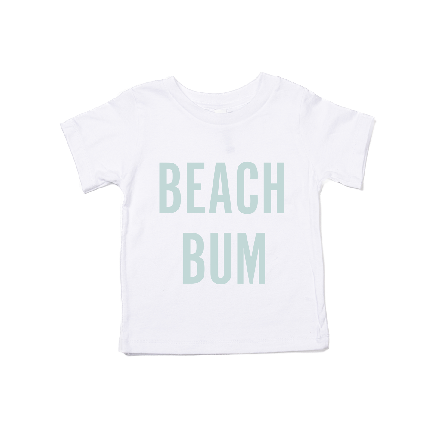 BEACH BUM (Sky) - Kids Tee (White)