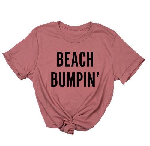 Beach Bumpin' (Black) - Tee (Mauve)
