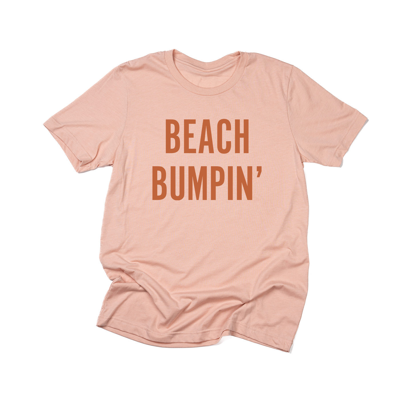 Beach Bumpin' (Rust) - Tee (Peach)