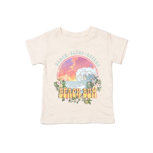 Beach Sleep Repeat Beach Bum - Kids Tee (Natural)