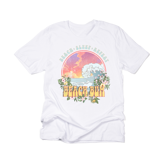 Beach Sleep Repeat Beach Bum - Tee (Vintage White, Short Sleeve)