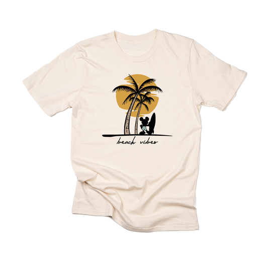 Beach Vibes Magic Mouse - Tee (Vintage Natural, Short Sleeve)