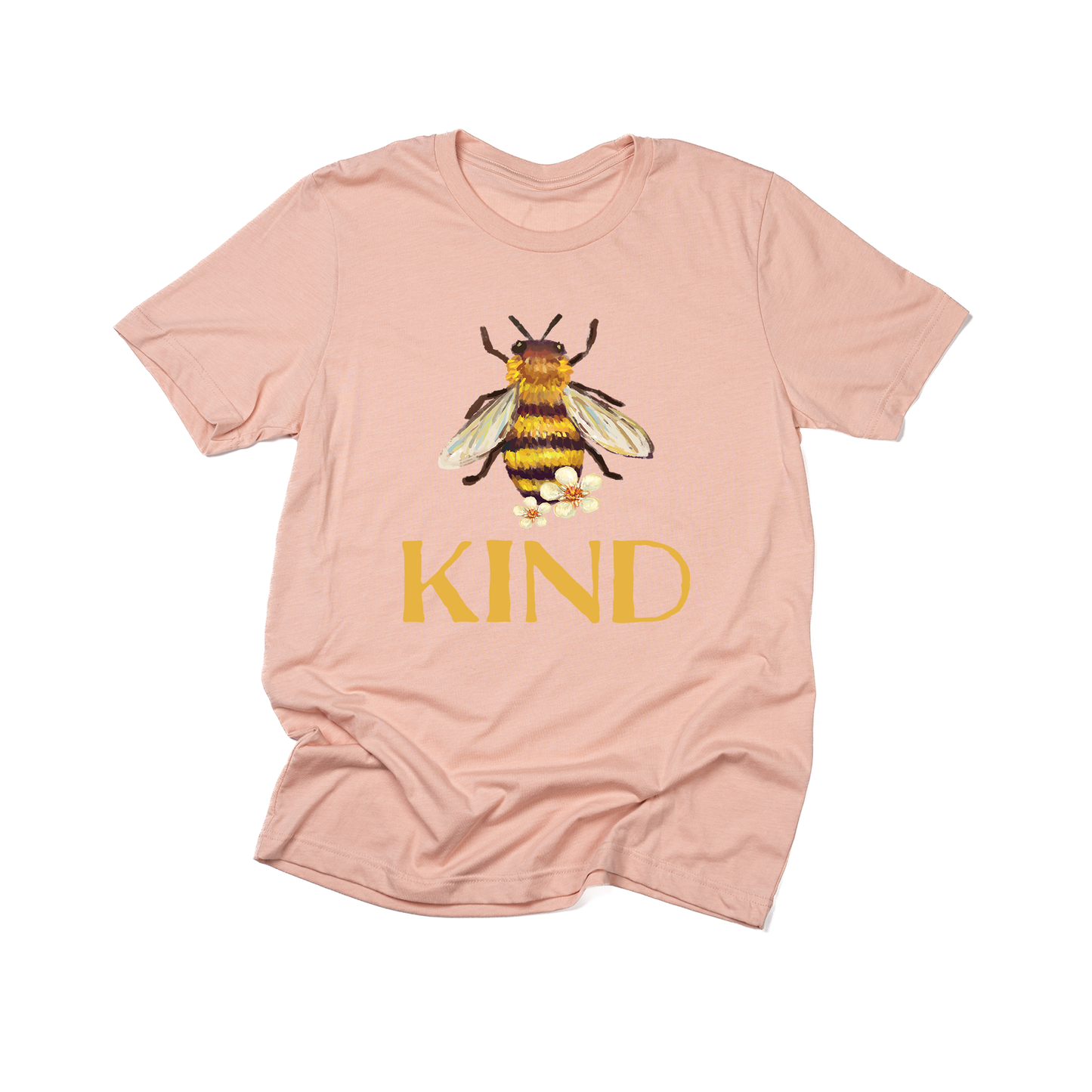 Bee Kind (Across Front) - Tee (Peach)