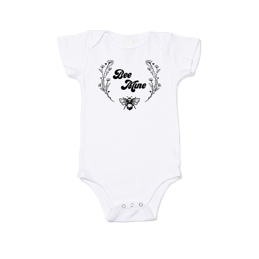 Bee Mine - Bodysuit (White, Short Sleeve)