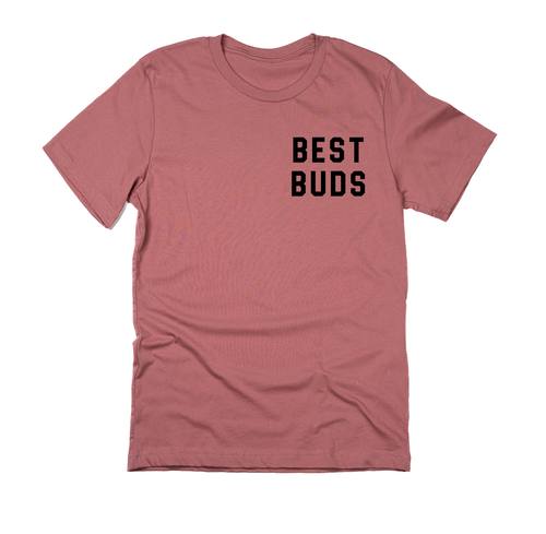 Best Buds (Pocket, Black) - Tee (Mauve)