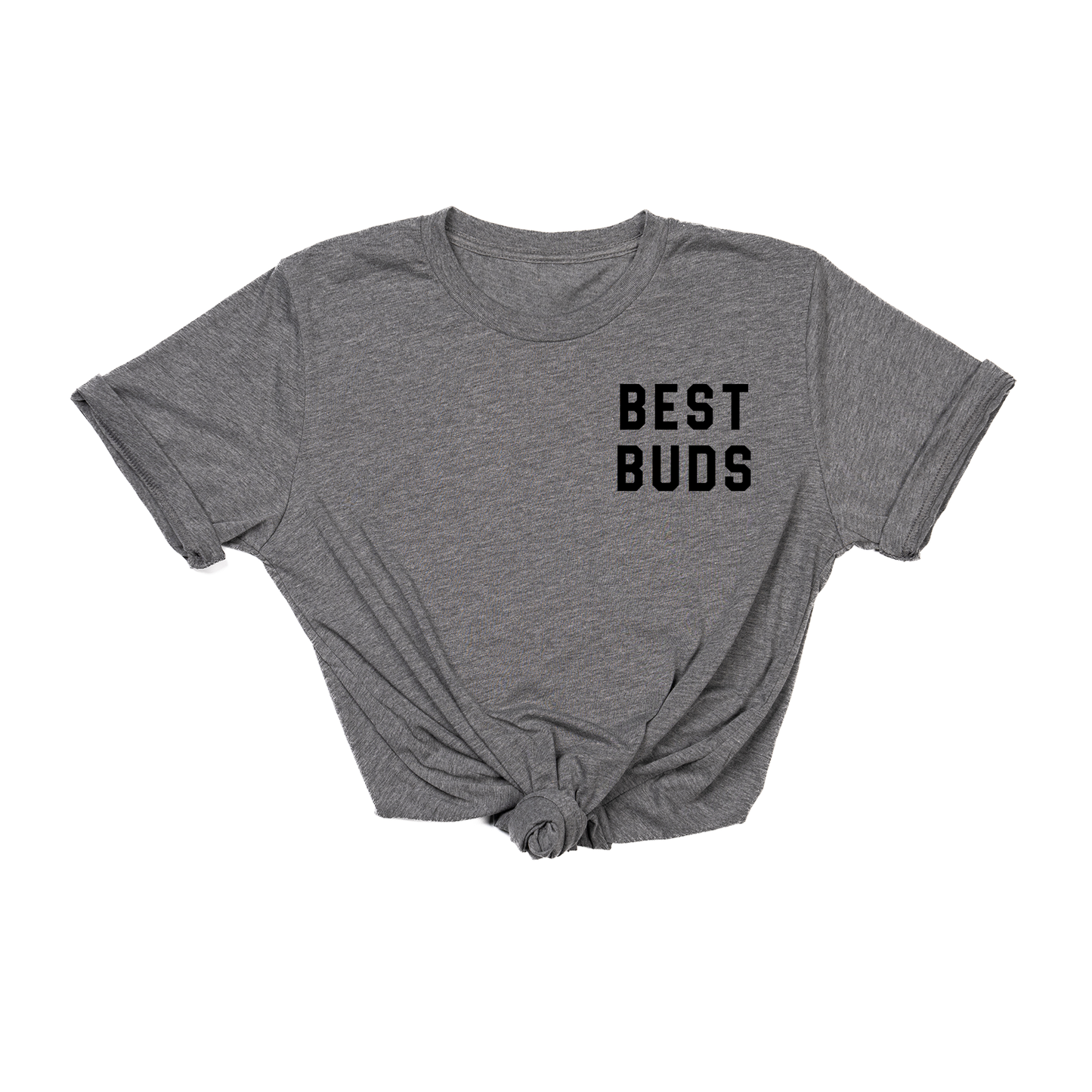 Best Buds (Pocket, Black) - Tee (Gray)