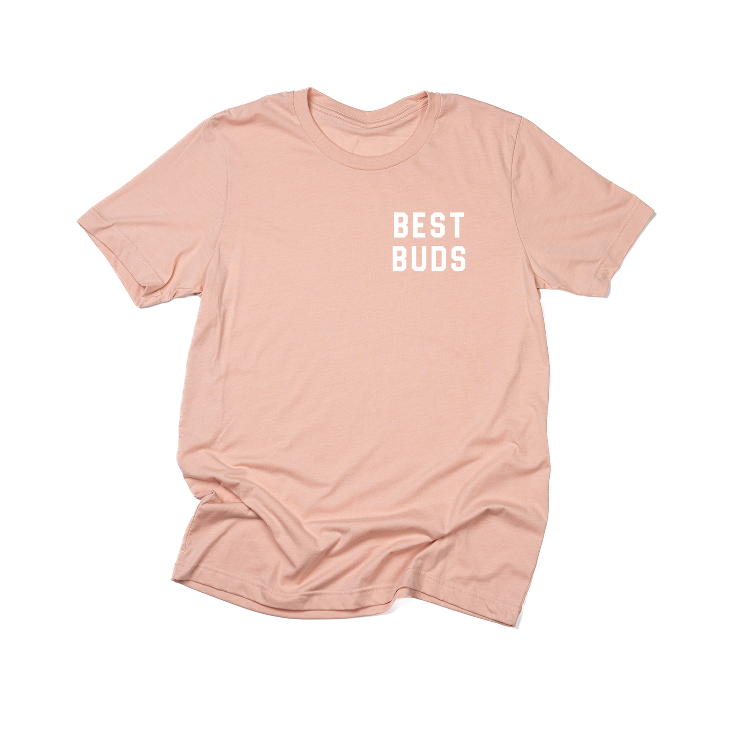Best Buds (Pocket, White) - Tee (Peach)
