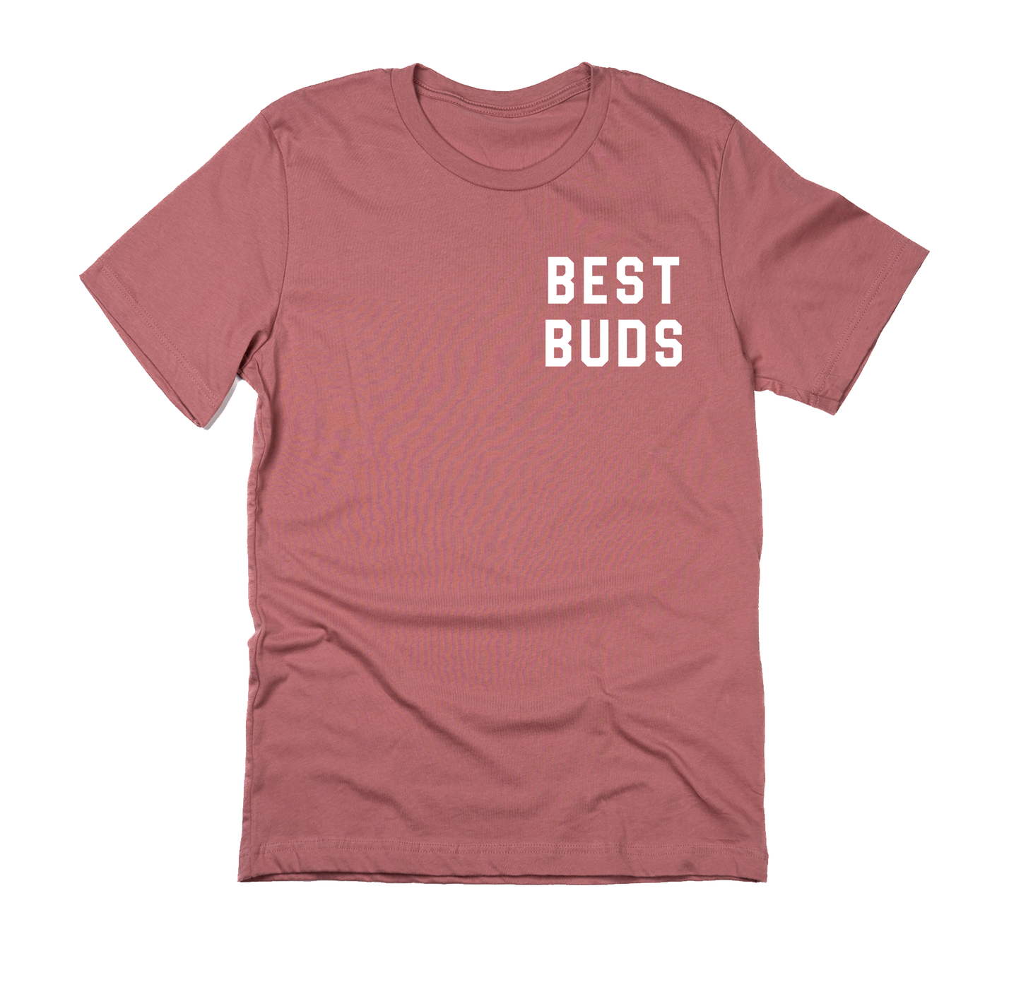 Best Buds (Pocket, White) - Tee (Mauve)