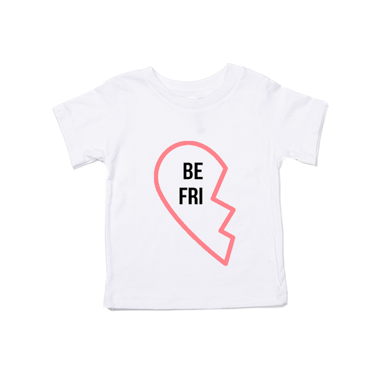 Best Friends (Left Side of Heart) - Kids Tee (White)