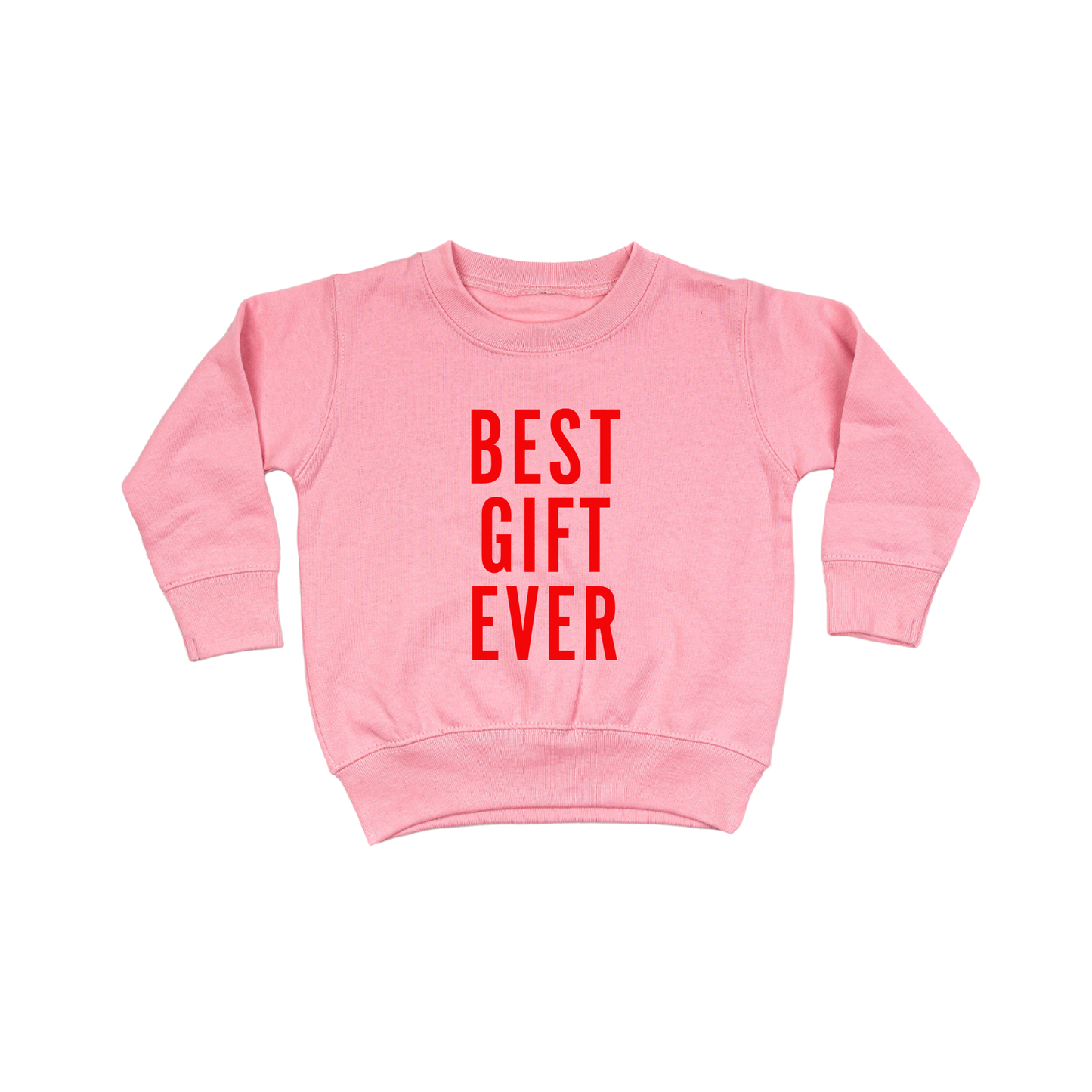 Best Gift Ever (Red) - Kids Sweatshirt (Pink)