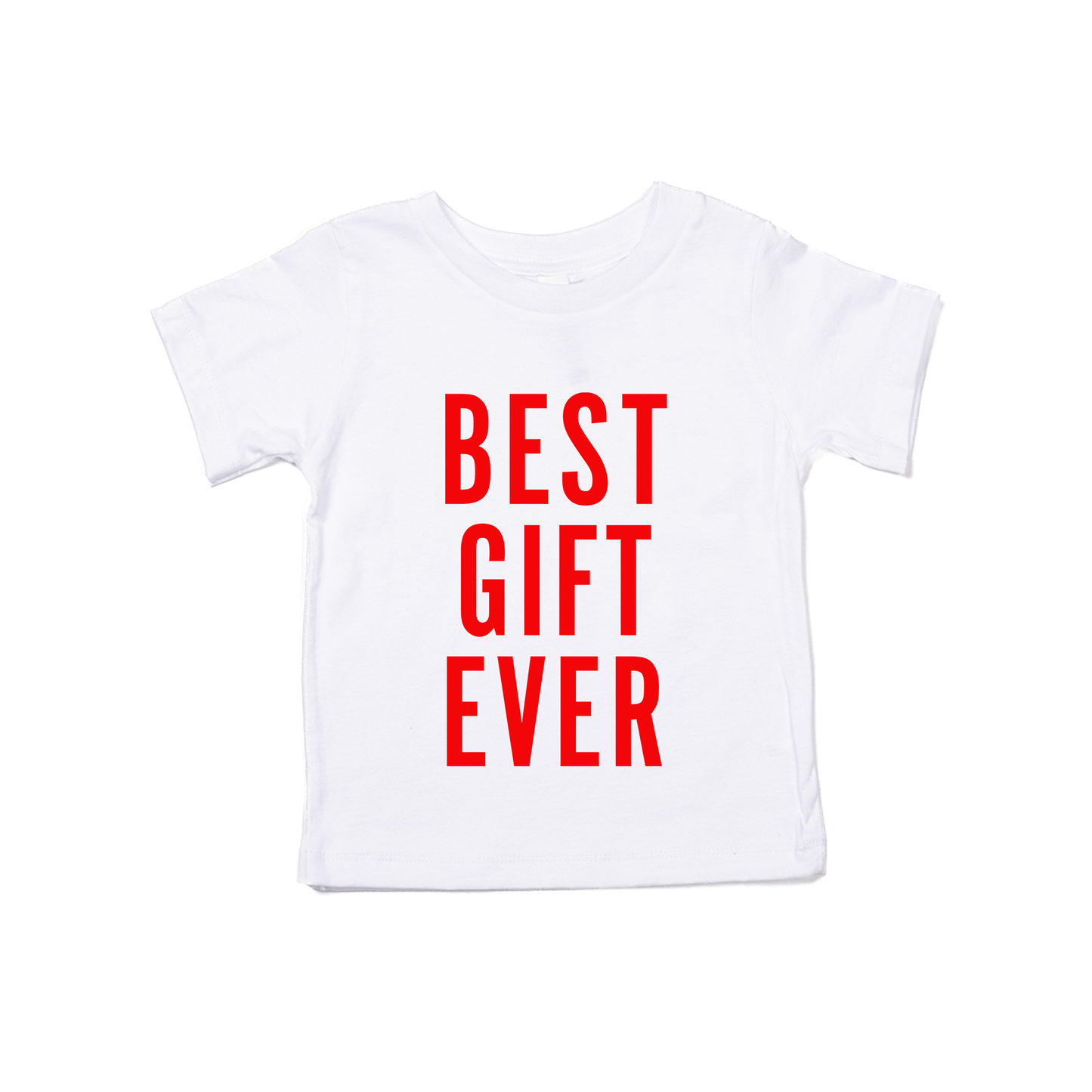 Best Gift Ever (Red) - Kids Tee (White)