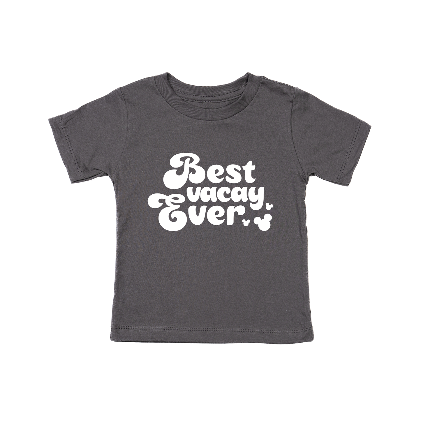 Best Vacay Ever (White) - Kids Tee (Ash)