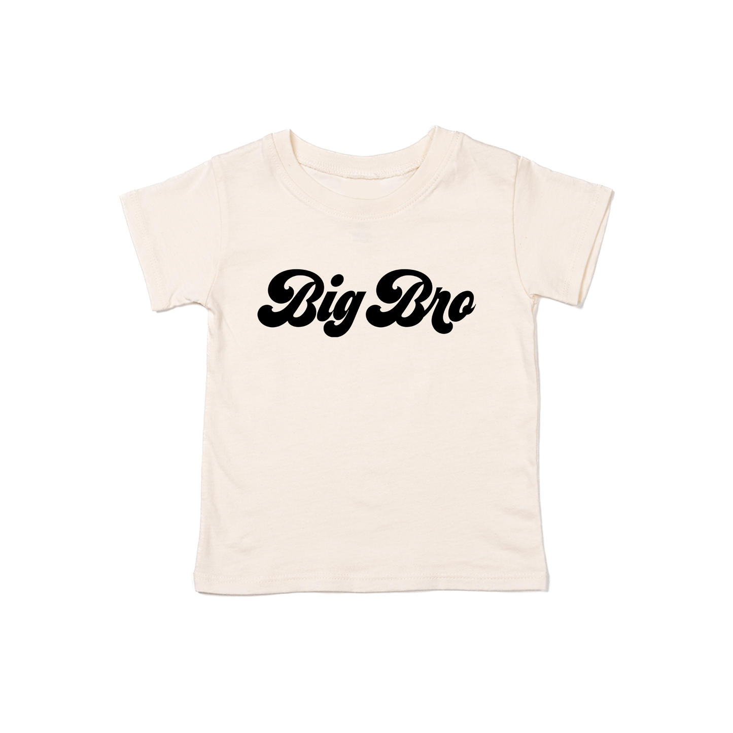 Big Bro (Retro, Black) - Kids Tee (Natural)