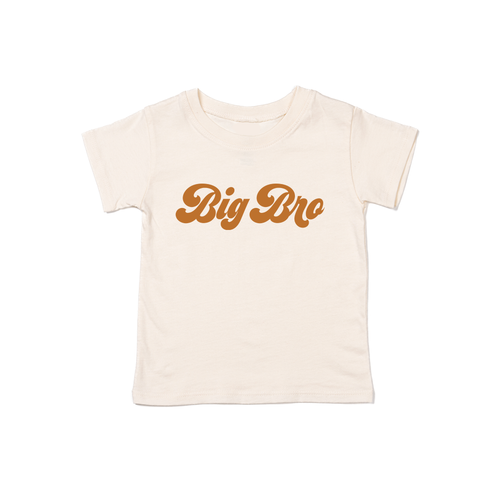 Big Bro (Retro, Camel) - Kids Tee (Natural)