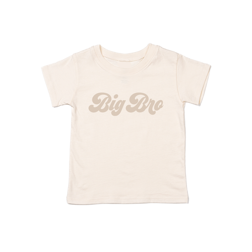 Big Bro (Retro, Stone) - Kids Tee (Natural)