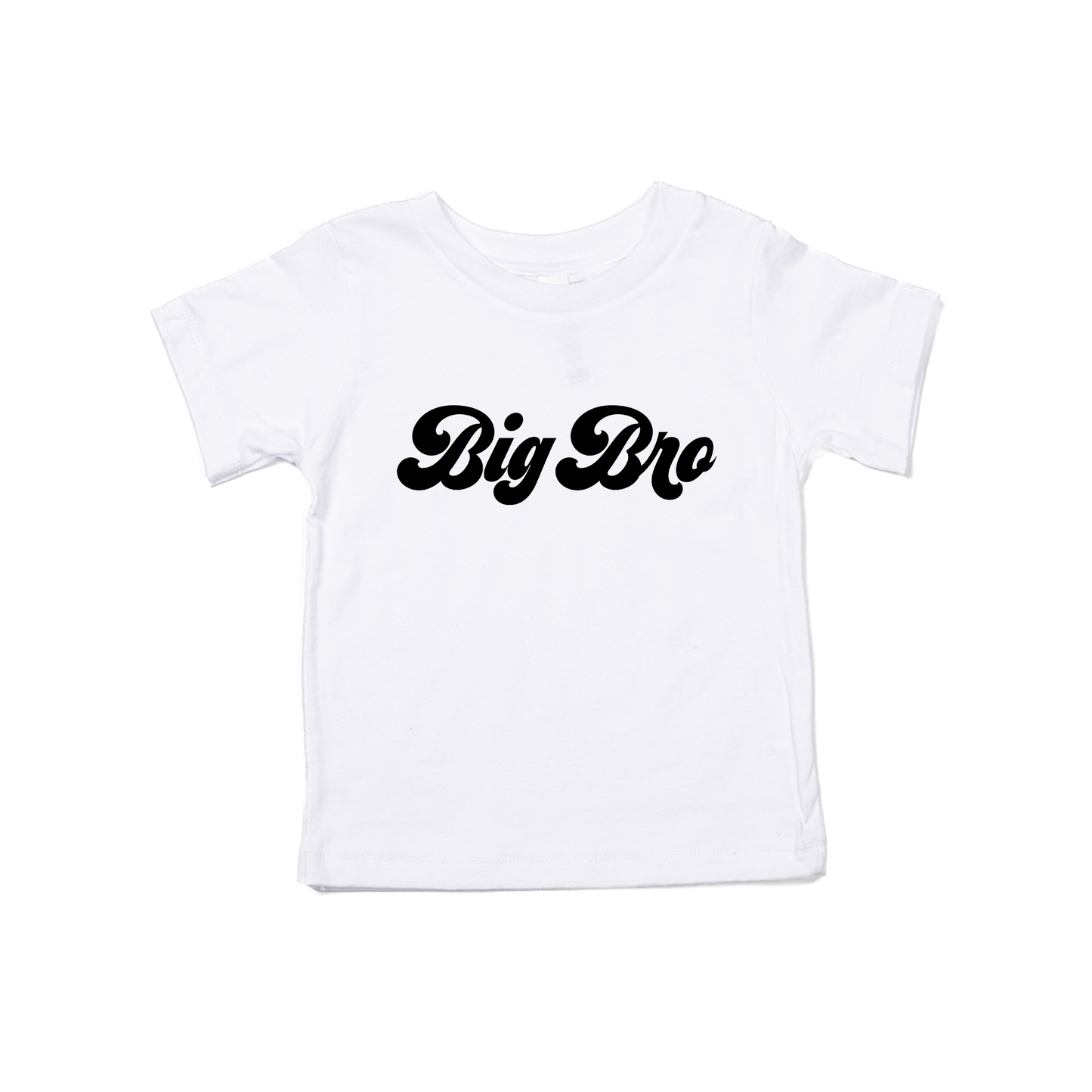 Big Bro (Retro, Black) - Kids Tee (White)