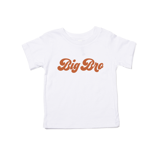 Big Bro (Retro, Rust) - Kids Tee (White)