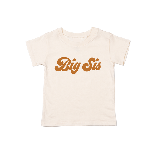 Big Sis (Retro, Camel) - Kids Tee (Natural)